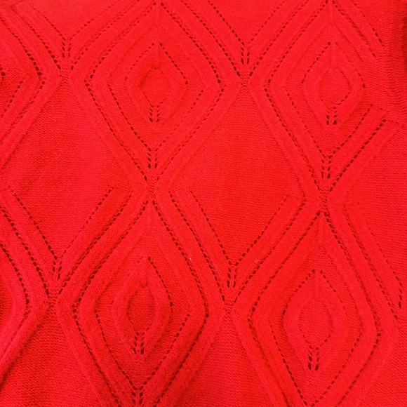 Talbots Red Tunic Length Sweater - Picture 7 of 7